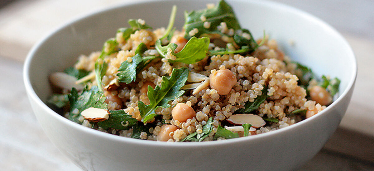 Rucola Kikkererwt Salade Met Quinoa